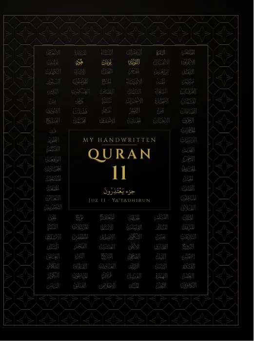 Cover of juz 11, Ya'tadhirun
