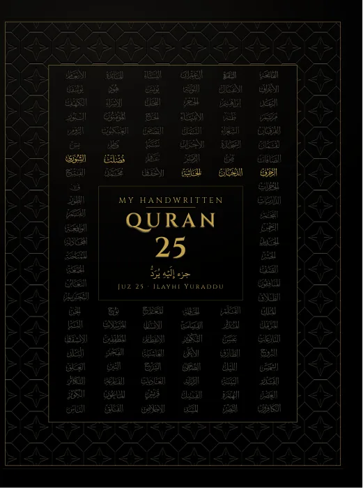 Cover of juz 25, Ilayhi Yuraddu