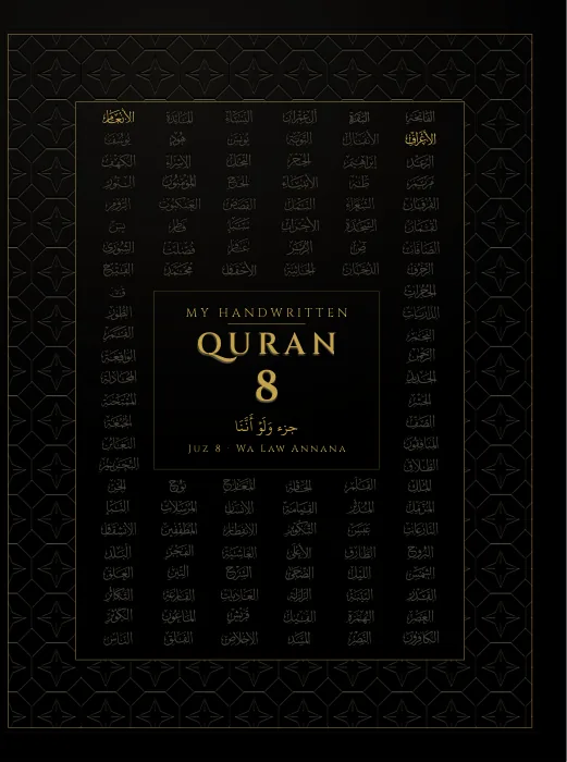 Cover of juz 8, Wa Law Annana